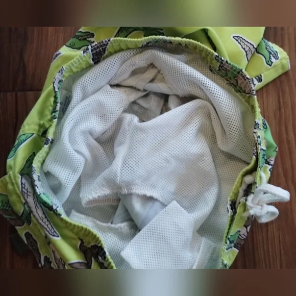 Greendog Alligator crocodile Green Water Board Swimwear Surf Trunks boy size 6 - Picture 7 of 16